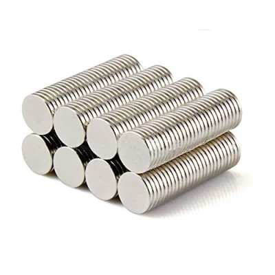 Afbeelding van Yizhet 100 stuks magneet voor huishoudens, 8 x 1 mm mini magneetbord, whiteboard, notitiebord, koelkast