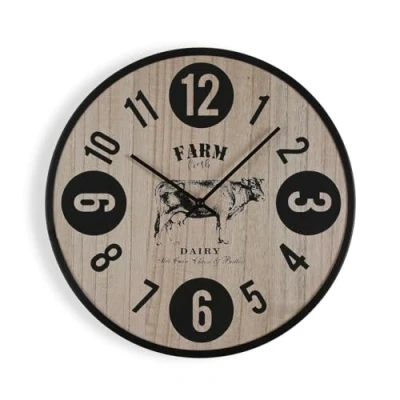 Afbeelding van Muurklok Versa Farm Metaal 4 x 40 cm