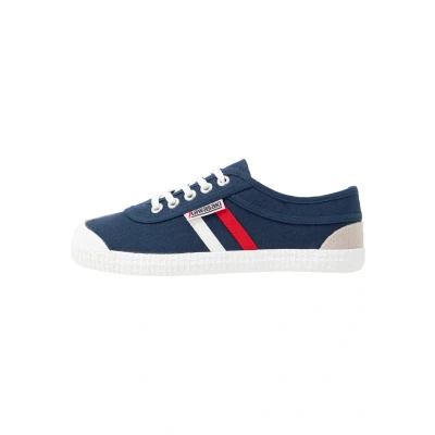Afbeelding van Kawasaki Retro Sneakers laag, Dames, Maat: 38, Navy Leer en textiel