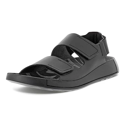 Afbeelding van Ecco 2nd Cozmo M Sandalias Planas herensandalen, zwart.