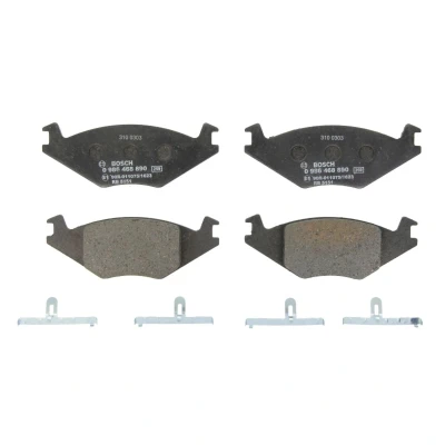 Afbeelding van BOSCH 0 986 468 890 Remblokkenset Low Metallic Met veer VOLKSWAGEN: Jetta 2, Polo II Coupe, GOLF SEAT: Ibiza Córdoba I Saloon