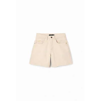 Afbeelding van Desigual SURY Jeansshort, Dames, Maat: 36, Beige crude
