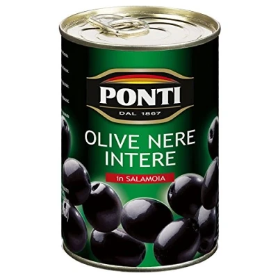 Afbeelding van Ponti Zwarte olijven, T12, 12 Stuk