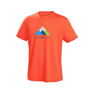 Afbeelding van Black Crevice Functioneel shirt heren I T shirts in verschillende kleuren en maten gym met print sportshirt fitness ademend