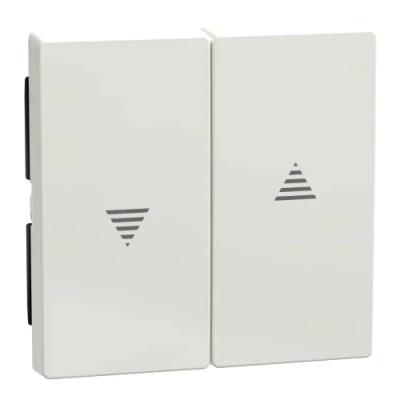 Afbeelding van Merten 432419 Jaloezie schakelaar Afdekking System M, 1 M Smart, Plan, Creativ Polar wit (glanzend)