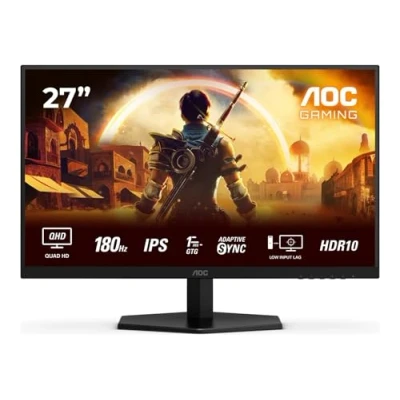 Image de Ecran PC Gaming Aoc Q27G42XE 27&quot; 180 Hz QHD Noir et Rouge