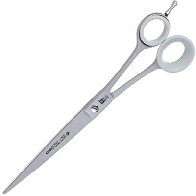 Afbeelding van K.R. Witte Rose Line Kappersschaar gebogen eenzijdig microvertand 6,5&quot; Basic 28 cm