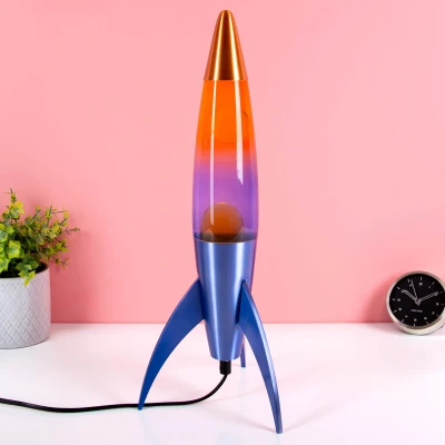 Afbeelding van Rocket lavalamp blauw geel gradient