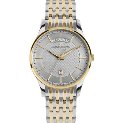 Afbeelding van Jacques Lemans Herenhorloge 1 2193J, zilver., Modern