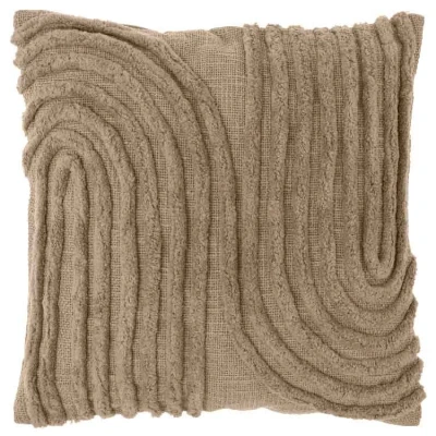 Afbeelding van Unique Living Sierkussen Maeve Taupe 45x45cm
