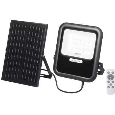 Afbeelding van Sygonix SY 6313012 Wandspot op zonne energie 10 W Warmwit Zwart
