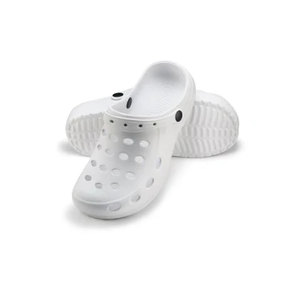 Afbeelding van ESTRO Tuinklomp voor dames klompen heren, tuin, dames, uniseks, sandalen, klomp, kunststof, licht, klomp A02, Wit.