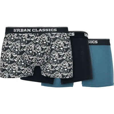 Afbeelding van Urban Classics 3PACK Onderbroeken, Heren, Maat: 3XL, Detail aop/black/jasper