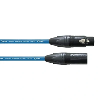 Afbeelding van CORDIAL XLR microfoonkabel 10m blauw