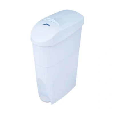 Afbeelding van Jofel AM41000 Afvalemmer voor vrouwelijke bescherming, met pedaal, 15 l, wit