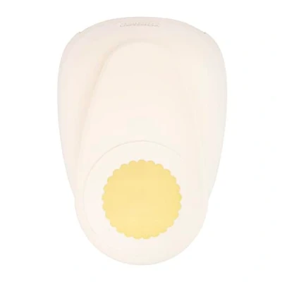 Afbeelding van Vaessen Creative Papierperforator, geschulpte cirkel, maat XXXXL, voor knutselprojecten, scrapbooking, kaarten maken, enz