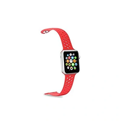Afbeelding van Apple Watch 42 Feeling Celly Horlogebandje Rood