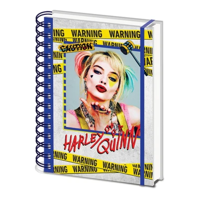 Afbeelding van Notitieboek Birds of Prey: Harley Quinn Warning A5