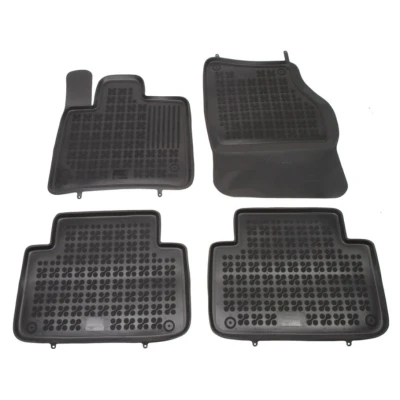 Afbeelding van REZAW PLAST 200307 Vloermatset Rubber voor en achter 4 Zwart AUDI: Q7