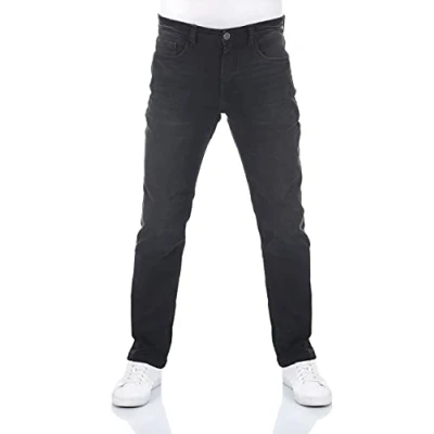 Afbeelding van riverso RIVChris Straight Fit Jeans voor heren, katoen, Denim stretch, zwart, blauw, grijs, W29, W30, W31, W32, W33, W34, W36, W38, grijs (23000)