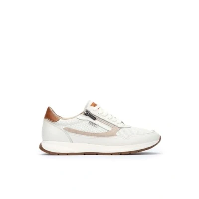 Afbeelding van Pikolinos Getafe heren sneakers leer M2B 6263C, Ivoor Wit