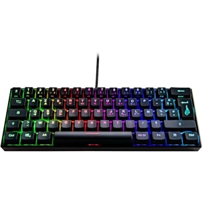 Afbeelding van Surefire Gaming KingPin M1 toetsenbord Kabelgebonden, USB AZERTY, Frans Zwart Verlicht, Multimediatoetsen