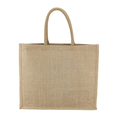 Afbeelding van LEVIATAN EKO jute zak 42 x 36 cm 100% gelamineerde natuur robuust en groot