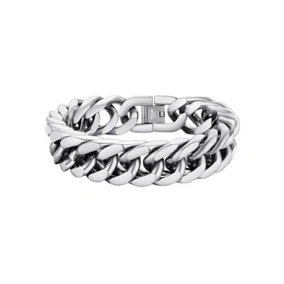 Afbeelding van PROSTEEL Herenpantserketting, 19 cm/21 cm/23 cm, grote schakelketting, van roestvrij staal/verguld/zwart, breedte 8 mm/12 mm/17 mm, rapperstijl, Niet kostbaar metaal, Geen edelsteen