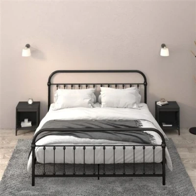 Afbeelding van Nachtkastjes 2 st 40x35x50 cm zwart