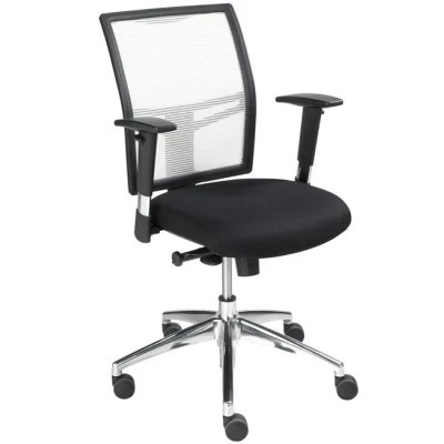 Afbeelding van Ergonomische bureaustoel 1412 EN 1335 genormeerd kleur wit zitting stof