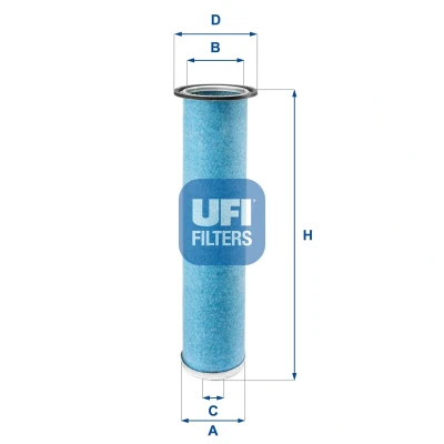 Afbeelding van UFI 27.949.00 Luchtfilter 357, 357,0 85, 106