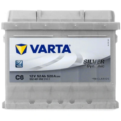 Afbeelding van Varta Silver Dynamic C6 12V 52 Ah 5524010523162 4016987119747 533072 520 A