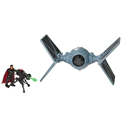 Afbeelding van Star Wars Mission Fleet Stellar Class Moff Gideon Outland TIE Hunter Attack Empire figuur en voertuig 6 cm voor kinderen vanaf 4 jaar