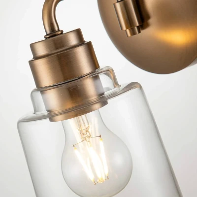 Afbeelding van Kichler LED Wandlamp Aivian 1X E27 Max 60W Weathered Brass