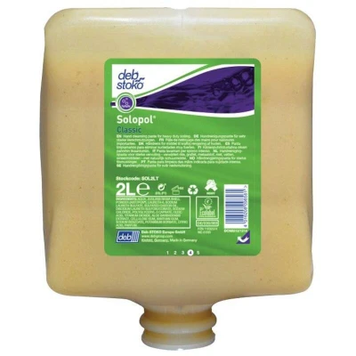 Afbeelding van DEB STOKO Solopol Classic huidreiniger voor zware werkplek vervuiling met reinigingskracht 4 PR dispenser (2 l patroon) S