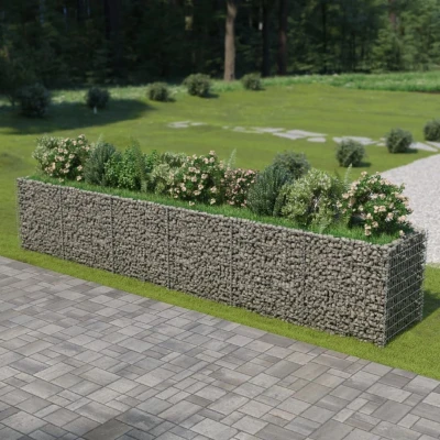 Afbeelding van Gabion plantenbak verhoogd 540x90x100 cm gegalvaniseerd staal