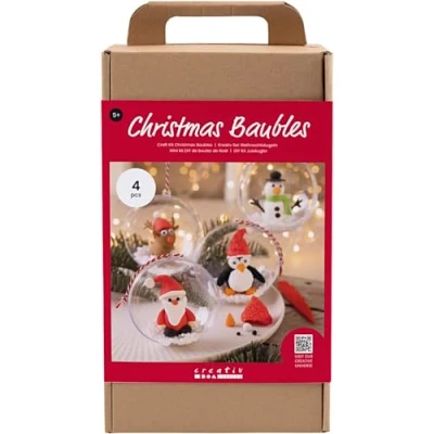Afbeelding van Creativ Company CC Hobbyset Kerstballen Kerstfiguren Boetseren