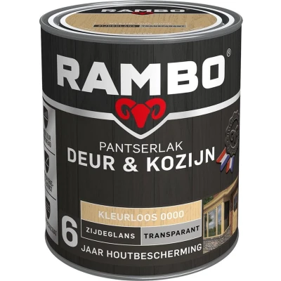 Afbeelding van Rambo Pantserlak Deur &amp; Kozijn Transparant Zijdeglans Kleurloos 0000