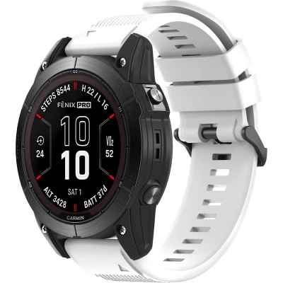 Afbeelding van imoshion bandje Geschikt voor Garmin Fenix 7x / 6x Pro 5x Quickfit Siliconen Wit