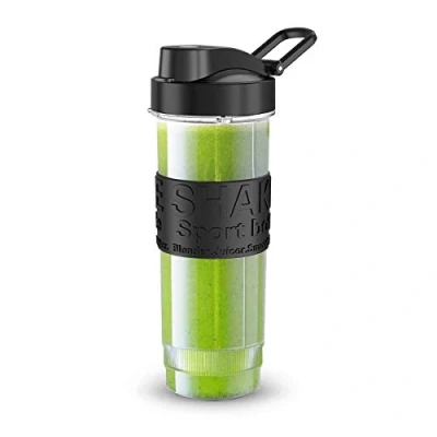 Afbeelding van WAWORIO Smoothieflessen, 570 ml, BPA vrij, voor sport, mini blender smoothie