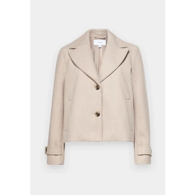 Afbeelding van Vila Jas Visolo L/s Short Jacket/tes 14099249 Natural Melange Dames Maat 36