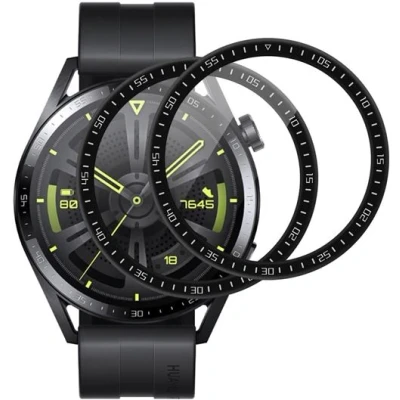 Afbeelding van Phonillico® Displaybeschermfolie gemaakt van gehard glas voor Huawei Watch GT 3, 46 mm, 2 stuks