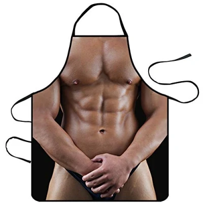 Afbeelding van Topways® grappig en keukenschort voor volwassenen mannen vrouwen, cadeau, Strong Man
