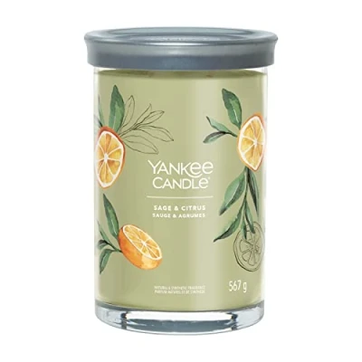 Afbeelding van Yankee Candle Geurkaars Large Tumbler met 2 lonten Sage &amp; Citrus 15 cm / ø 10