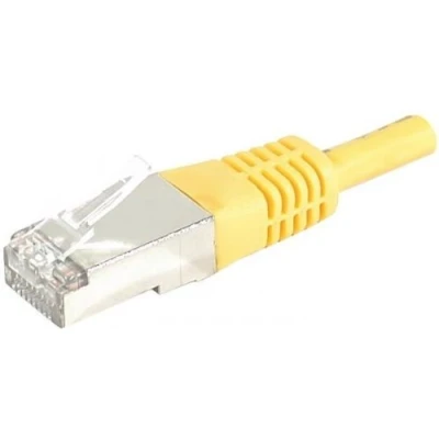 Afbeelding van Exertis Connect Patchkabel S/FTP, PiMF, CAT.6, geel, 0,3 m met bijzonder smalle knikbeveiliging (S/FTP, CAT6, 0.30 m), Netwerkkabel
