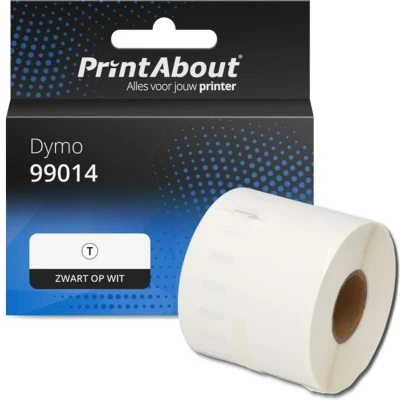 Afbeelding van Huismerk Dymo 99014 (S0722430) Etiket Zwart op wit (54 mm x 101 mm)