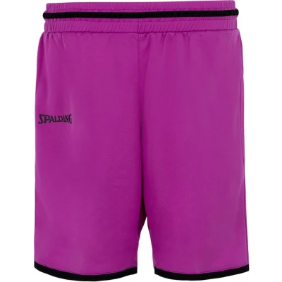 Afbeelding van Spalding Move Basketbalshort Dames Basketbalbroek Maat L Vrouwen paars/zwart