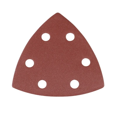 Afbeelding van Silverline 90 mm driehoekige klittenband schuurvellen, 10 pak 240 korrelmaat