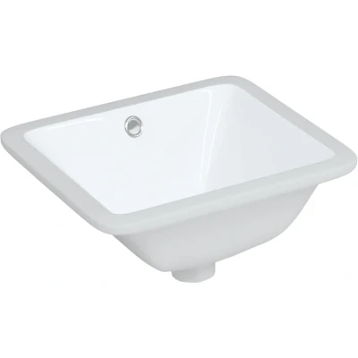 Afbeelding van Wastafel rechthoekig 36,5x32x15,5 cm keramiek wit
