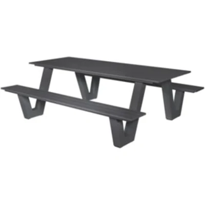 Afbeelding van Lesli Living Picknickset Breeze Antraciet 220x184cm